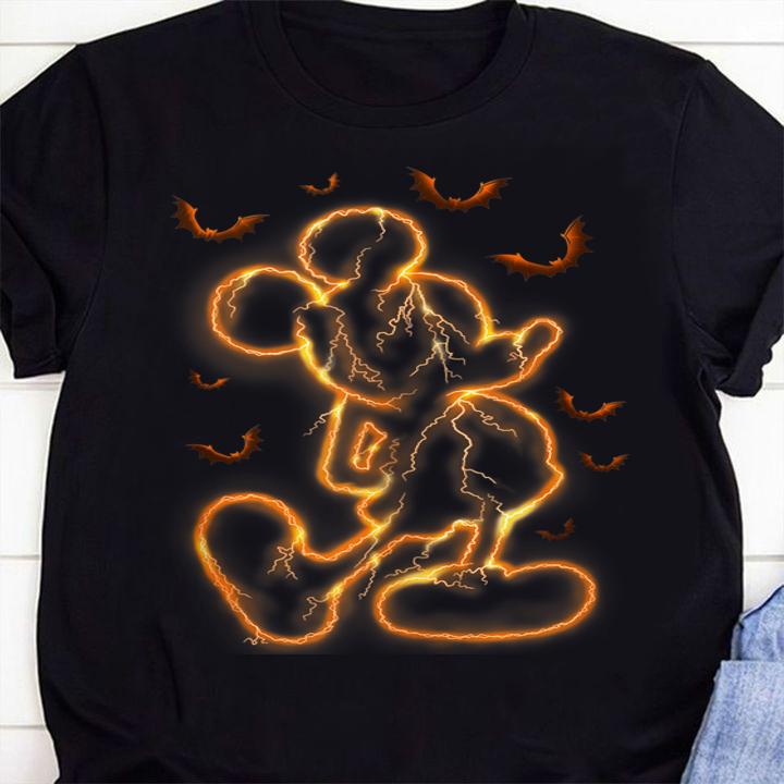 Disney Halloween Lightning Mickey Mouse t-shirt shirt