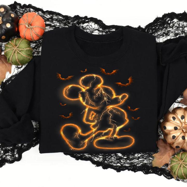 Disney Halloween Lightning Mickey Mouse t-shirt sweatshirt