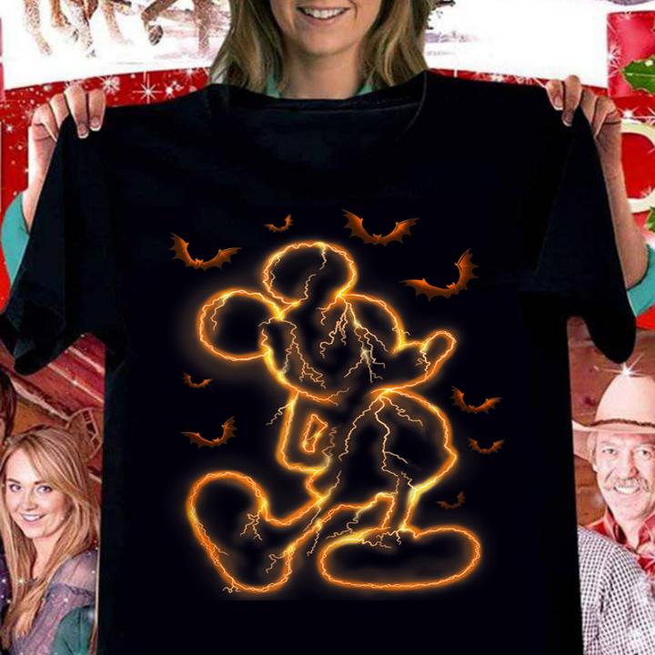 Disney Halloween Lightning Mickey Mouse t-shirt woman shirt