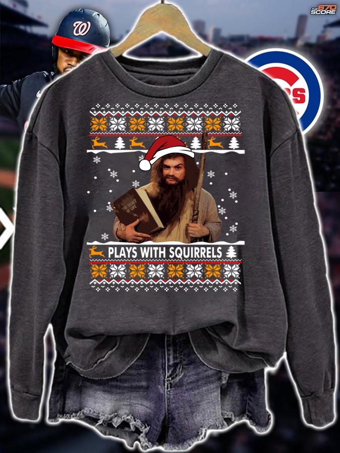 Boy Meets World Plays with squirrels ugly Christmas t-shirt sweatshirt