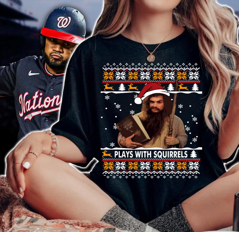 Boy Meets World Plays with squirrels ugly Christmas t-shirt woman shirt