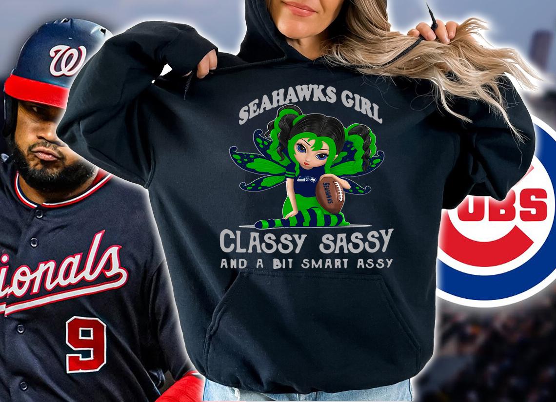 Seattle Seahawks Girl Classy Sassy And A Bit Smart Assy Fairy Figurine t-shirt hoodie