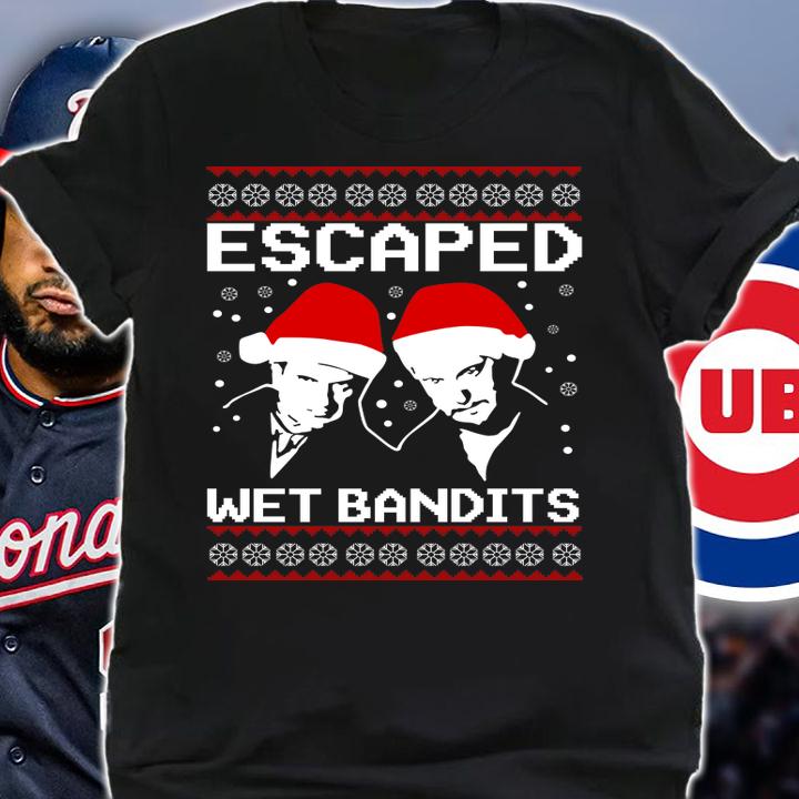 Ugly Christmas Home Alone Escaped Wet Bandits t-shirt shirt