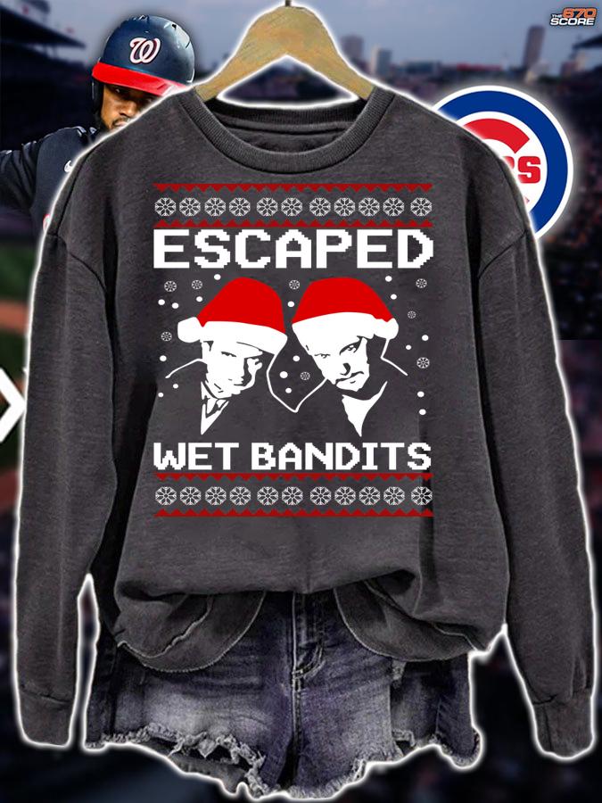 Ugly Christmas Home Alone Escaped Wet Bandits t-shirt sweatshirt