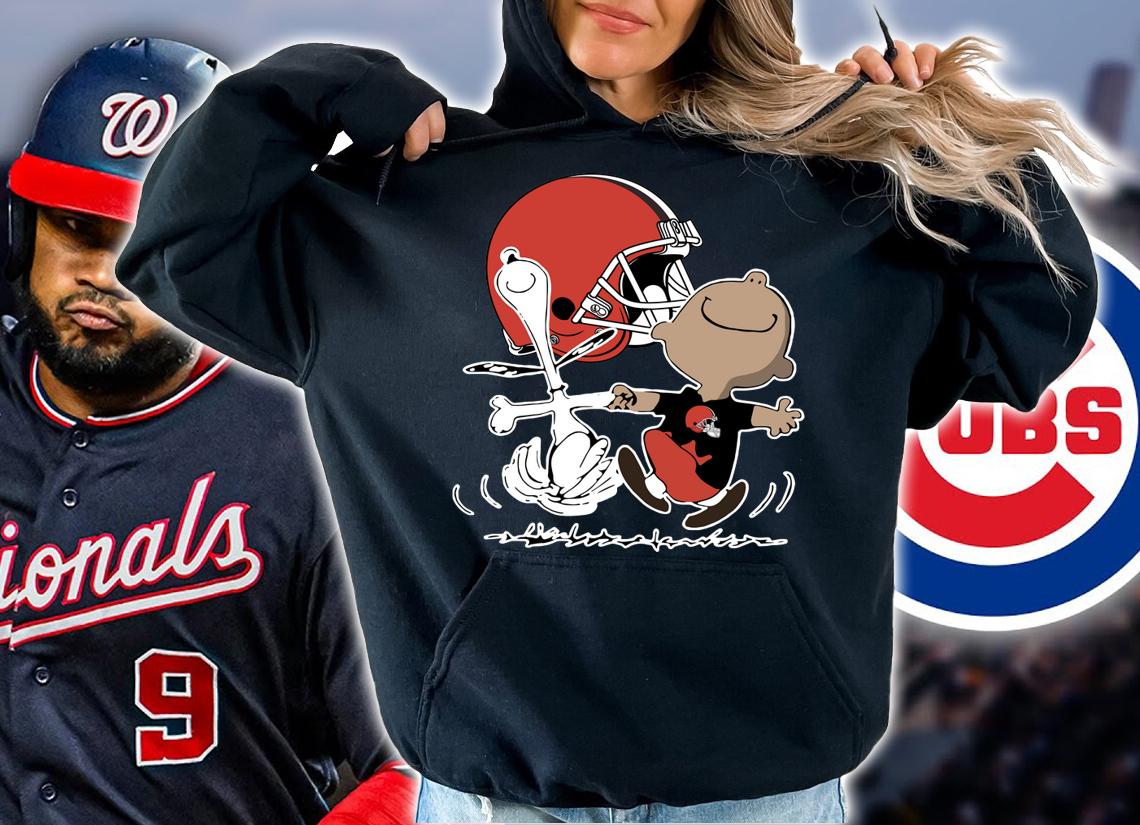 Charlie Brown And Snoopy Cleveland Browns t-shirt hoodie