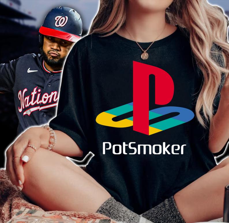 Pot Smoker Playstation t-shirt woman shirt
