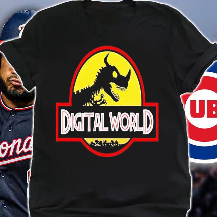 Dinosaur skeleton digital world Jurassic Park t-shirt shirt