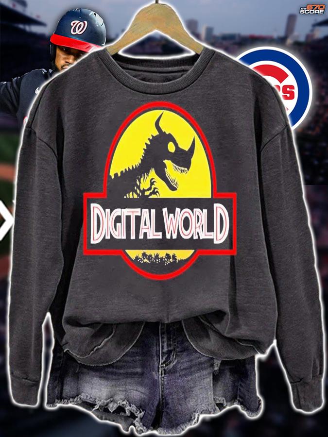 Dinosaur skeleton digital world Jurassic Park t-shirt sweatshirt