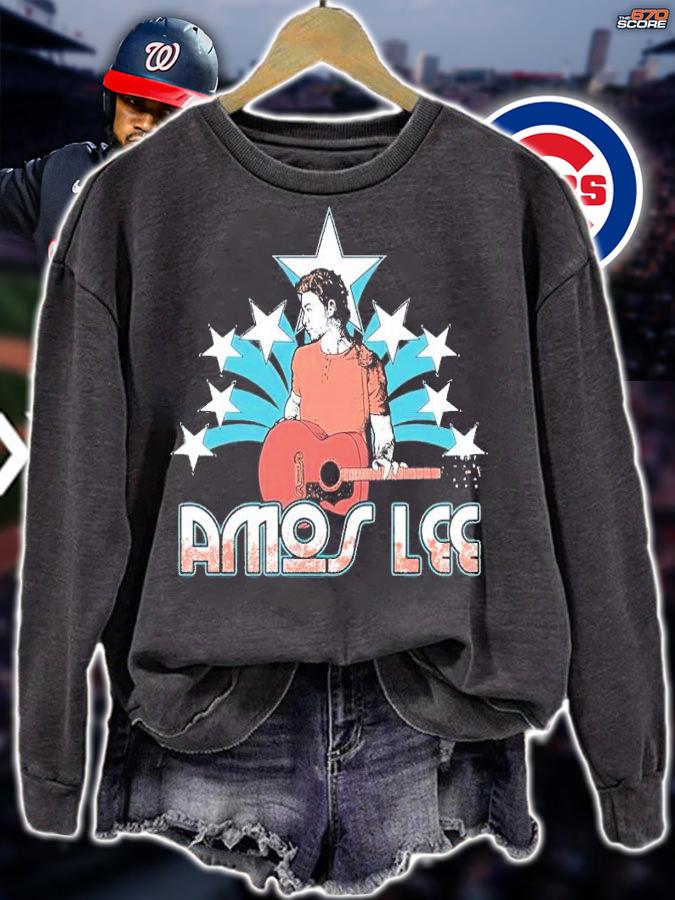 Amos Lee Ladies Guitar Tour shirt t-shirt sweatshirt