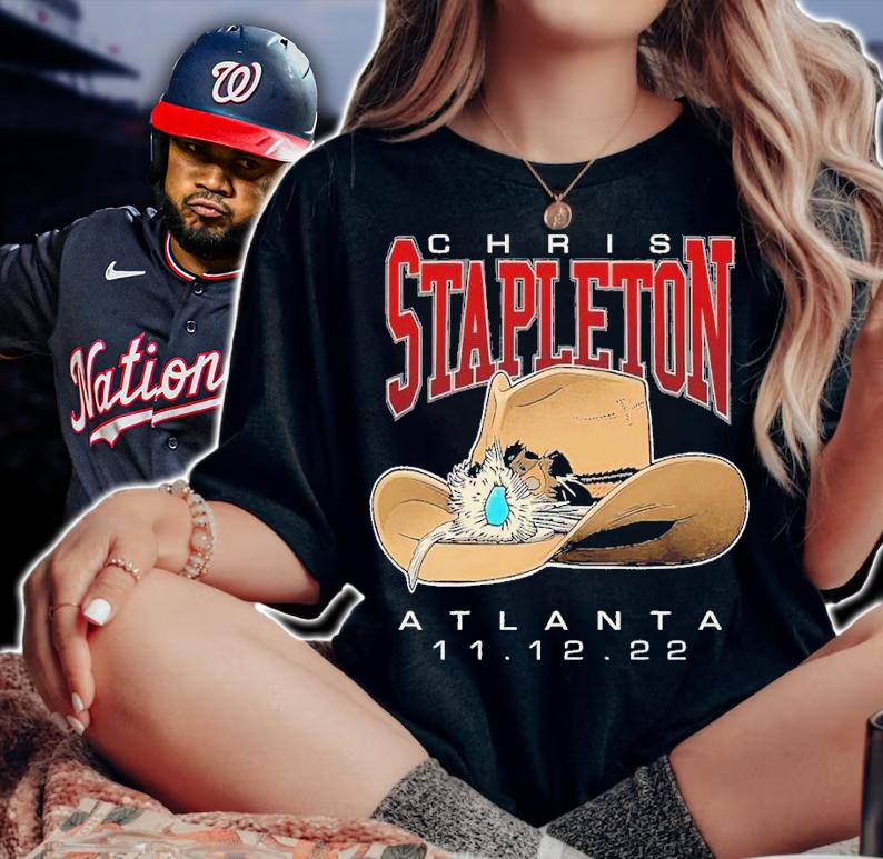 Chris Stapleton Atlanta Cowboy Hat Event shirt t-shirt woman shirt