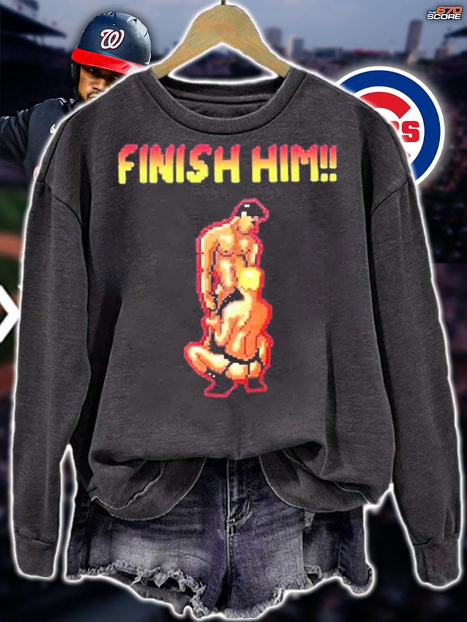 Finish Him Video Game Gaymer T-Shirt t-shirt sweatshirt