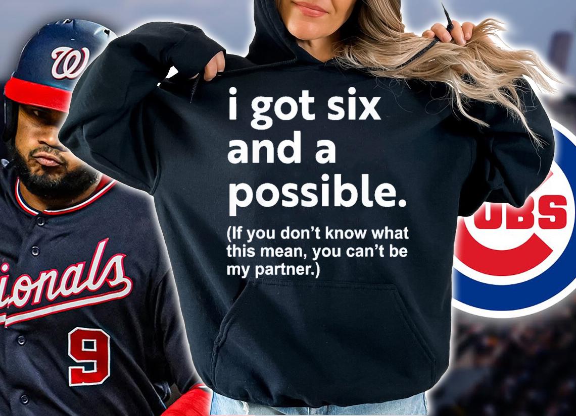 I Got Six And A Possible If You Don't Know What This Means You Cant Be My Partner t-shirt hoodie