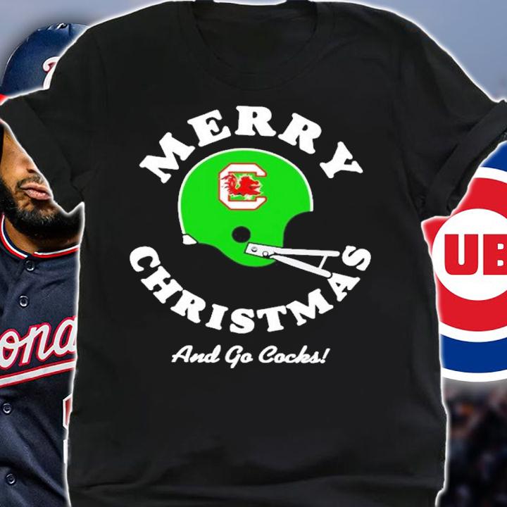 Merry Christmas And Go Cocks Shirt t-shirt shirt