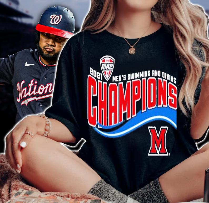 Miami RedHawks 2021 MAC Men's Swimming and Diving Champs shirt t-shirt woman shirt