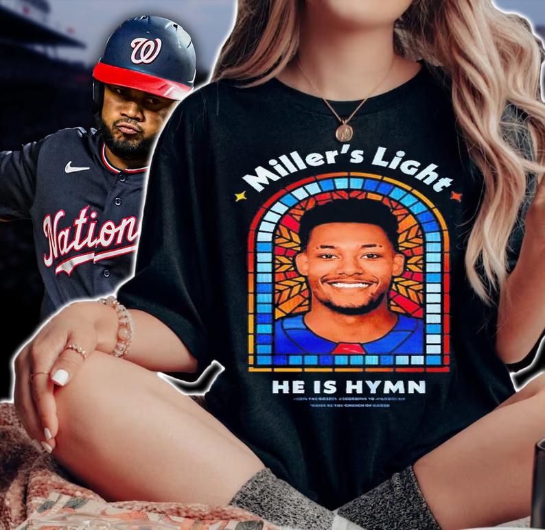 Miller's Light stained glass shirt t-shirt