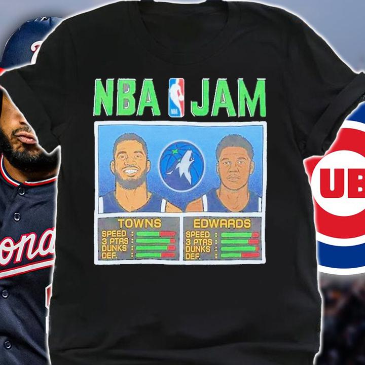 NBA Jam Timberwolves Towns And Edwards 2023 Shirt t-shirt