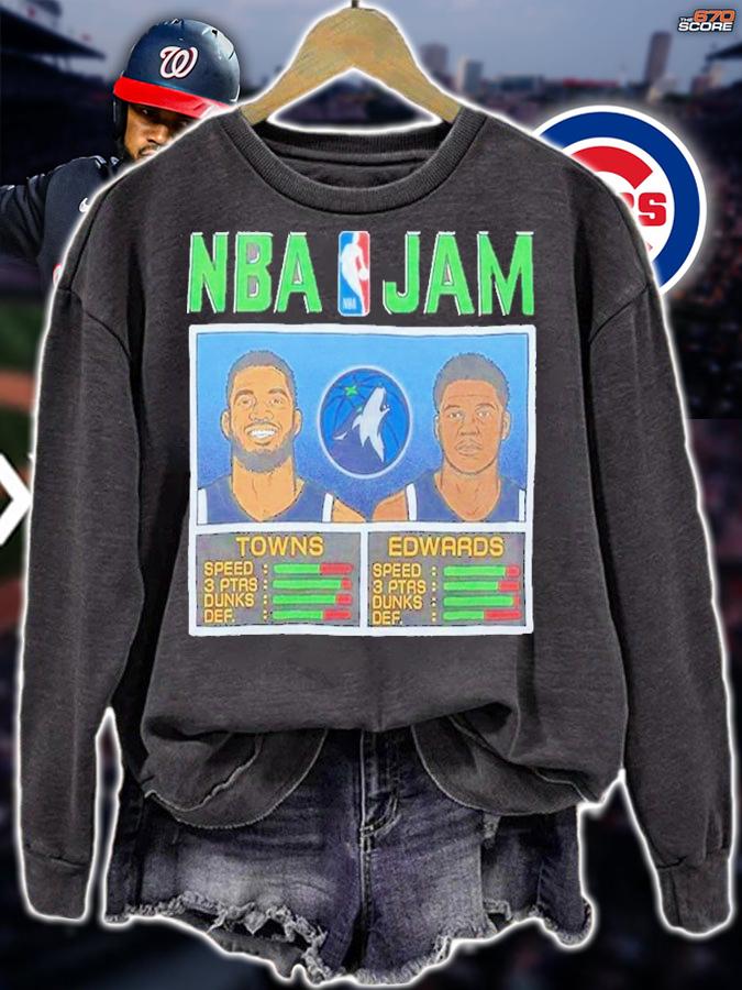 NBA Jam Timberwolves Towns And Edwards 2023 Shirt t-shirt