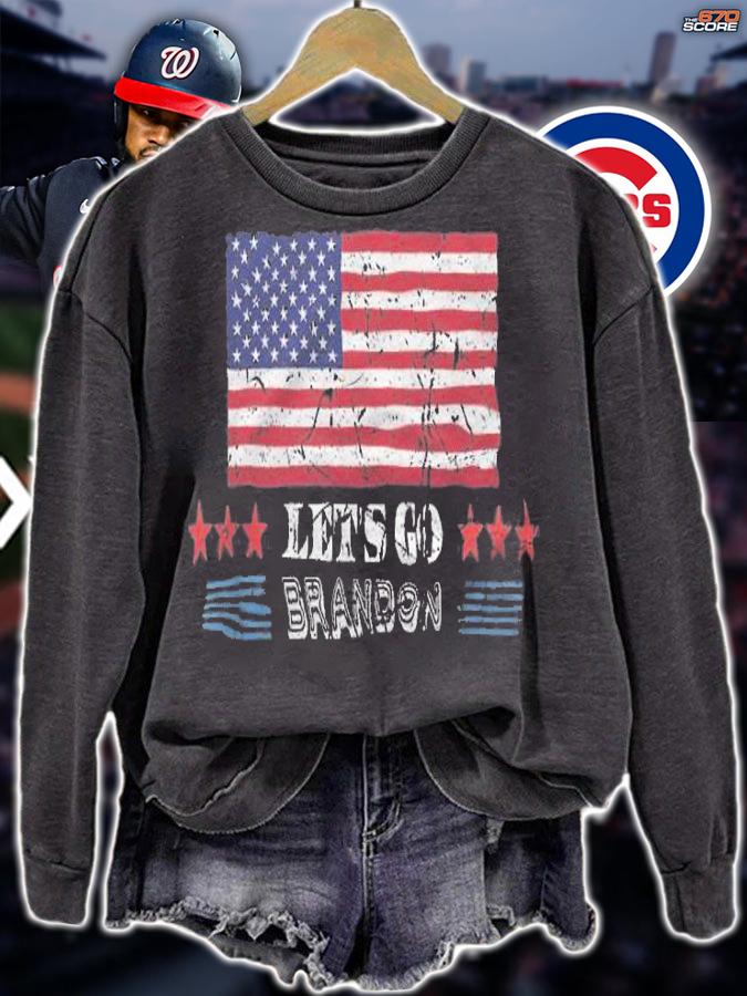 Let's Go Brandon With USA Flag T-Shirt t-shirt sweatshirt