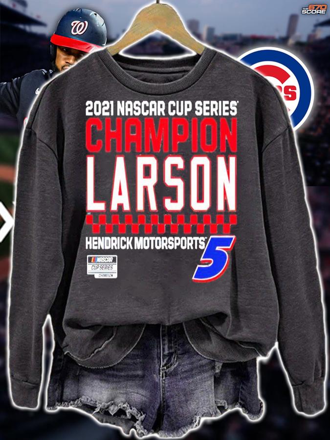 Kyle Larson Hendrick Motorsports Team Collection 2021 NASCAR Cup Series Champion Name and Number Shirt t-shirt