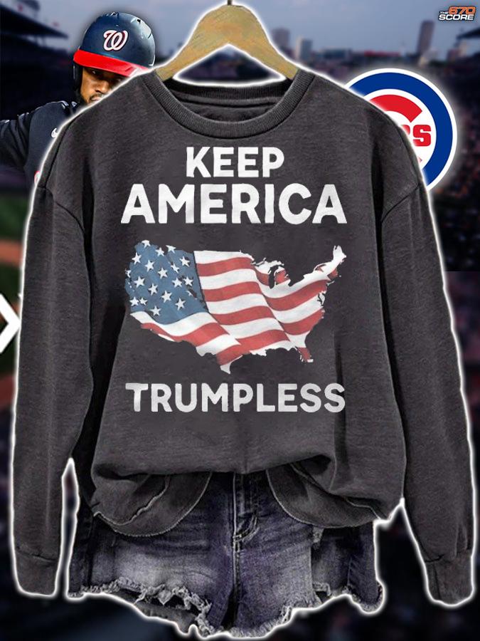 Keep America Trump Less USA Flag T-Shirt t-shirt