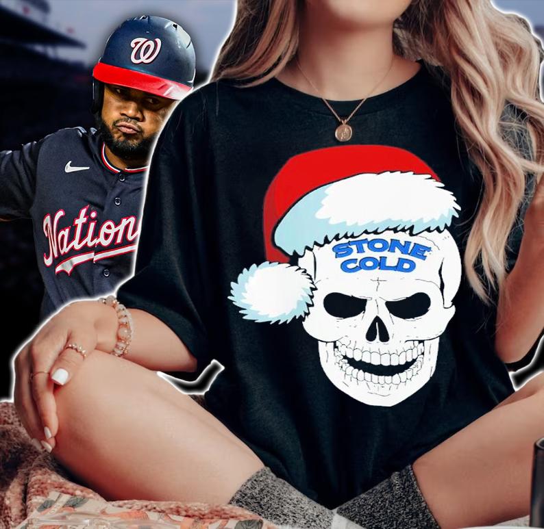 Stone Cold Steve Austin Santa Hat Skull Shirt woman shirt