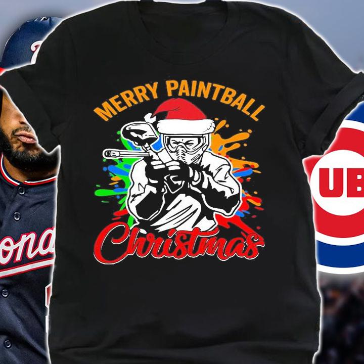 Paintball Merry Christmas T-Shirt