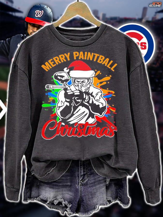 Paintball Merry Christmas T-Shirt