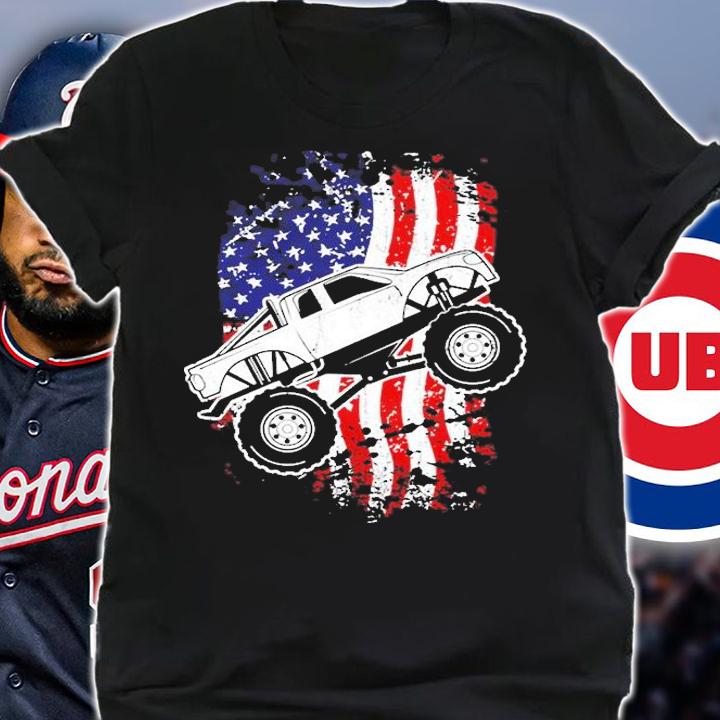 Roar Monster Truck Car Crusher T-Shirt