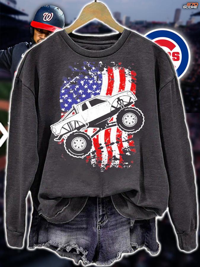 Roar Monster Truck Car Crusher T-Shirt