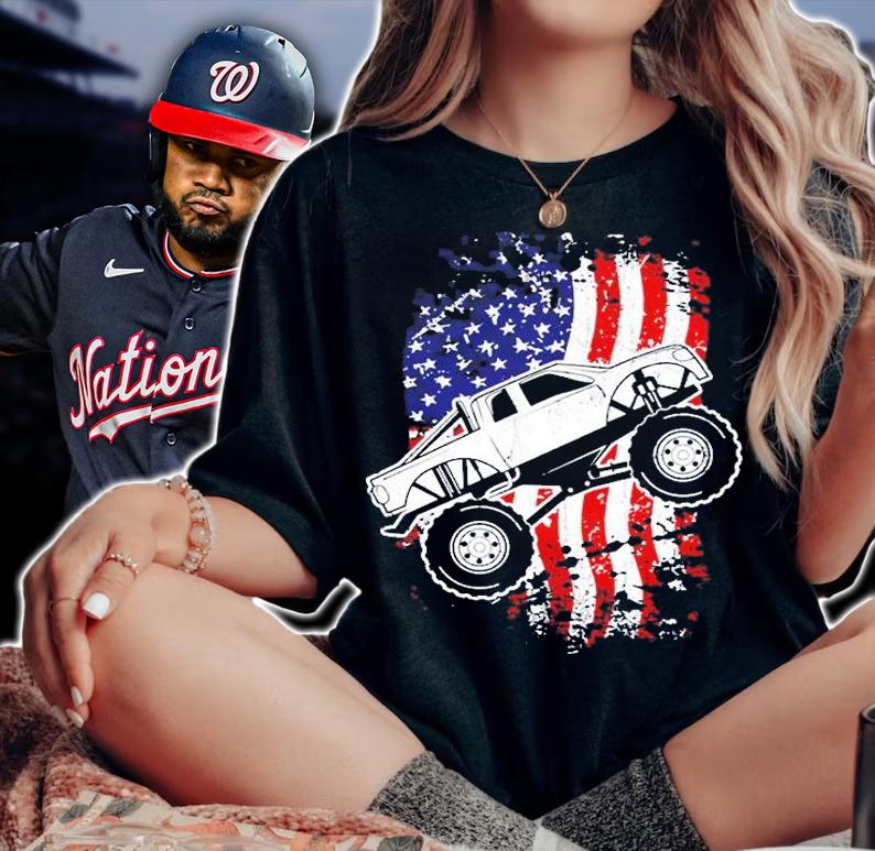 Roar Monster Truck Car Crusher T-Shirt