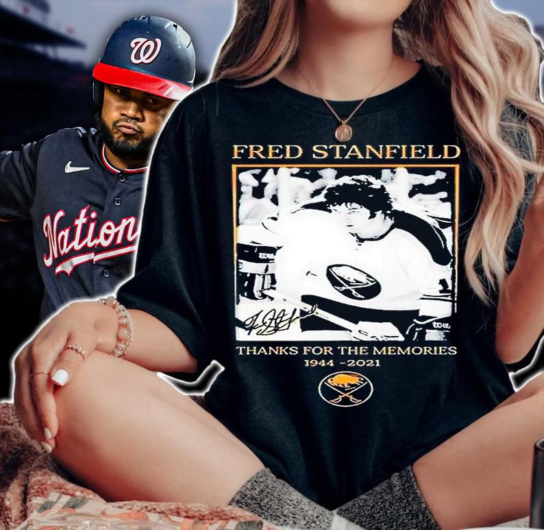 Fred Stanfield thanks for the memories 1944-2021 signature T-shirt woman shirt