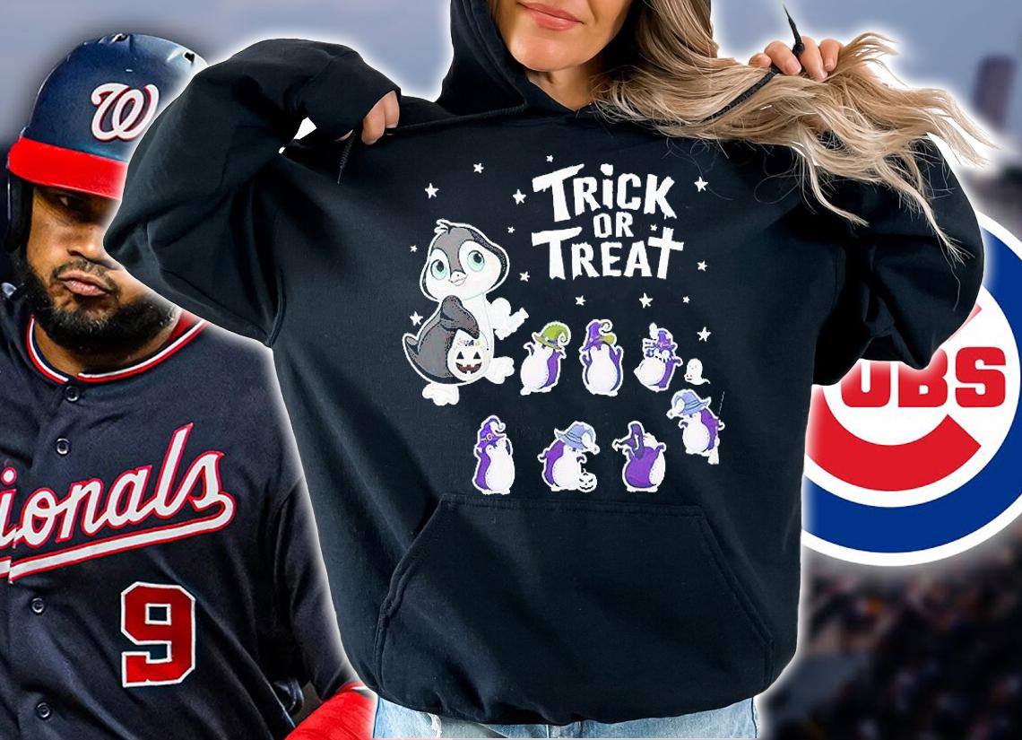 Penguin Trick or Treat funny Halloween shirt hoodie