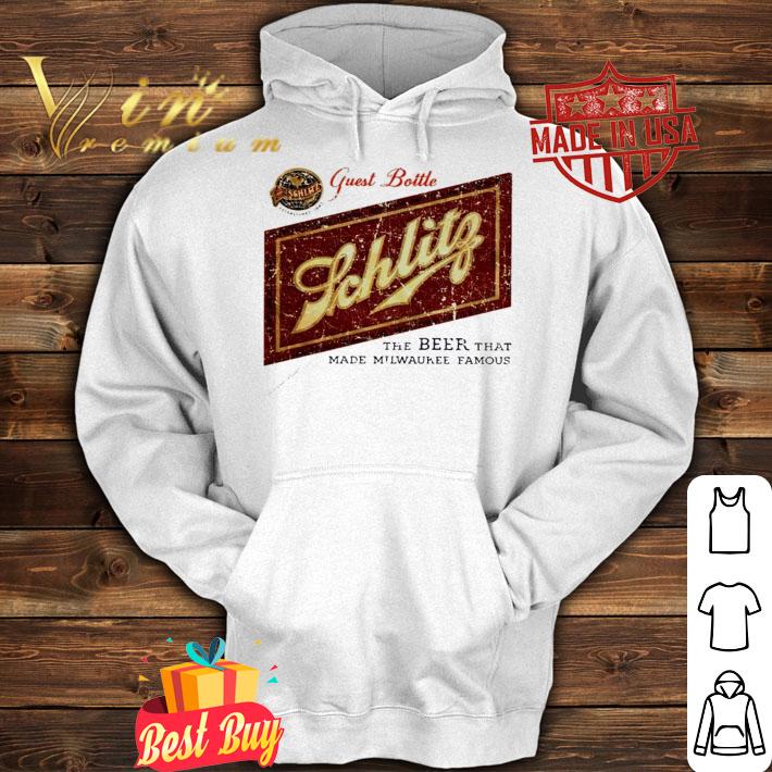 Schlitz Beer Guest Bottle the beer that made Milwaukee famous shirt
