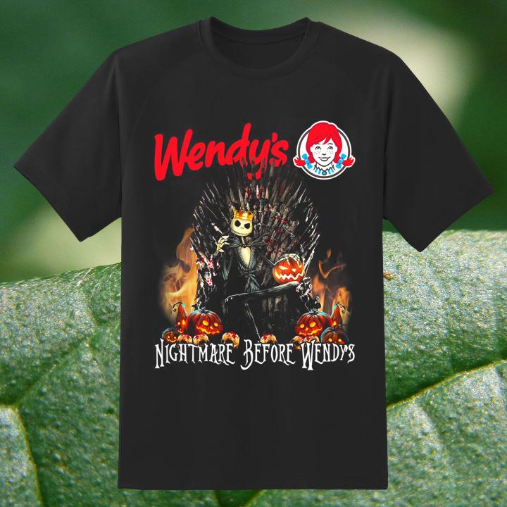 Jack Skellington Sits On Thrones Got Nightmare Before Christmas Wendy'S T-Shirt