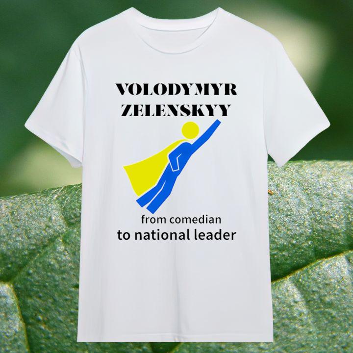 Volodymyr Zelensky From Comedian To National Leader Iconic T-Shirt