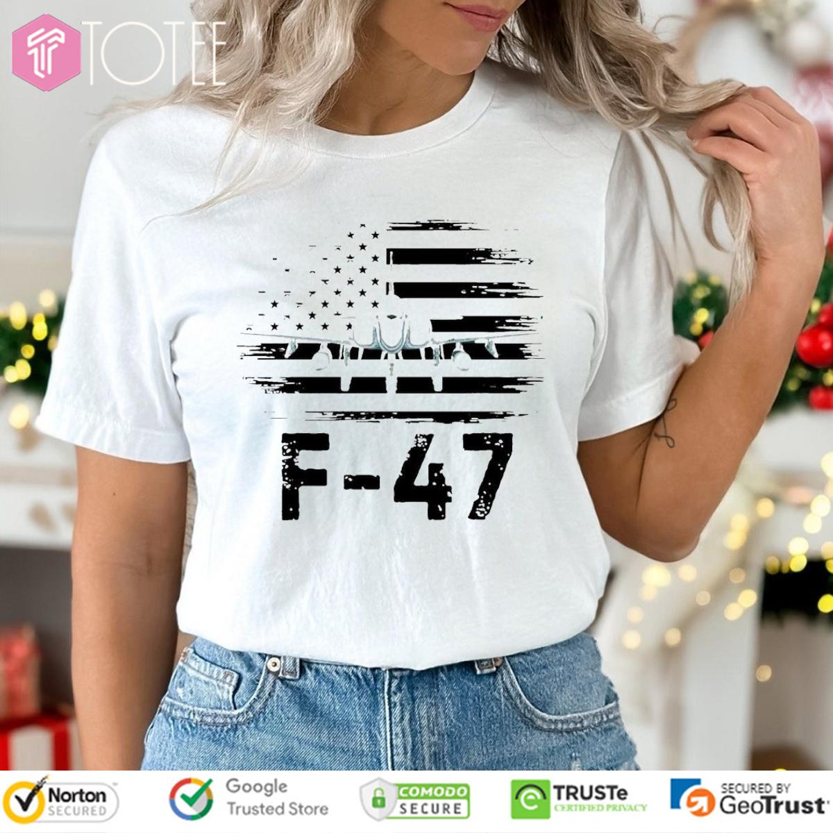 Boeing F-47 United States Air Force American Flag T-Shirt