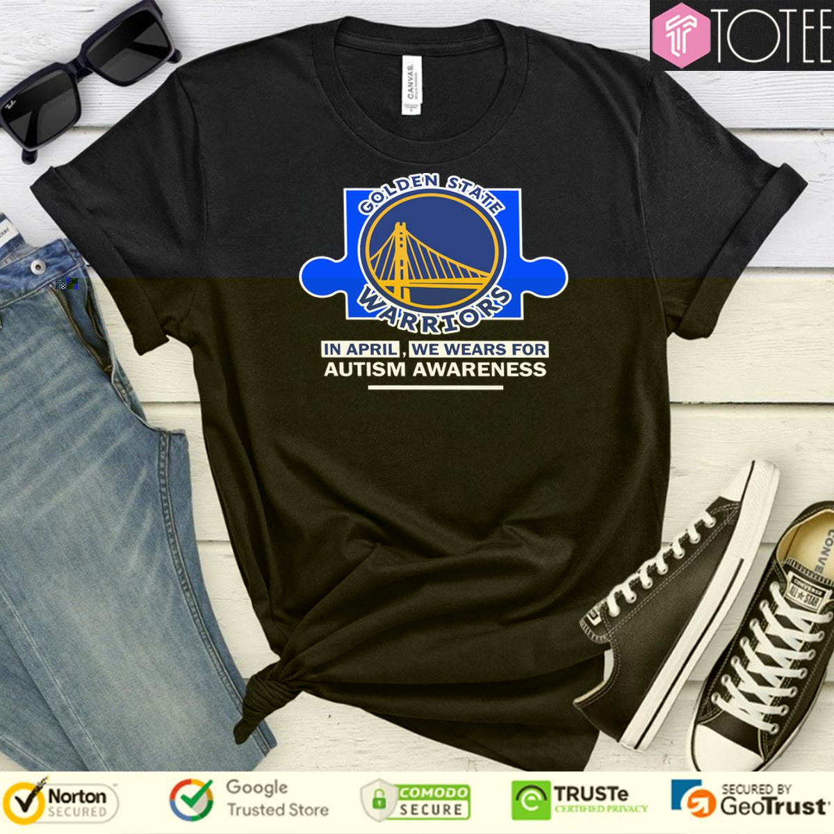 Golden State Warriors In April We Wears For Autism Awareness T-Shirt