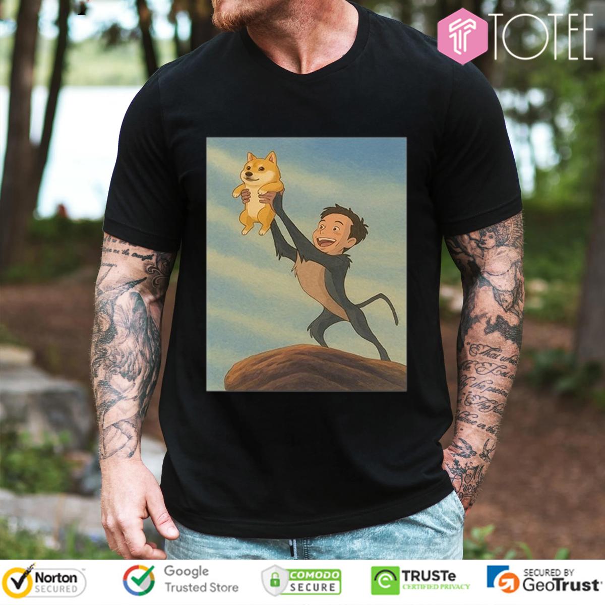 The Lion King Parody Elon Musk Doge T-Shirt