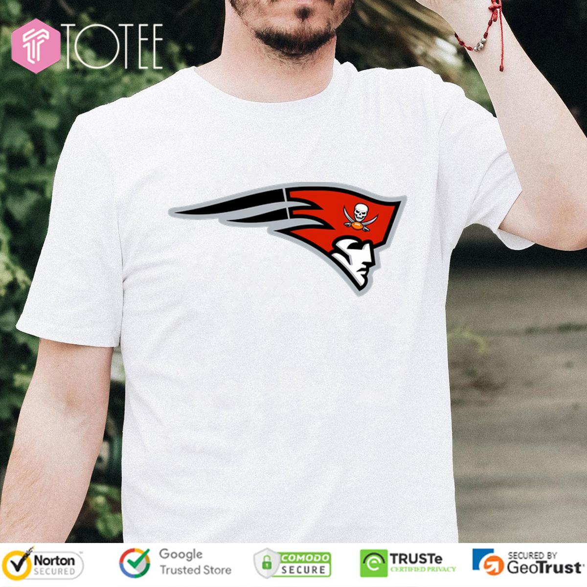 Score Big: Patriots Buccaneers Logo Shirt - Limited Edition!