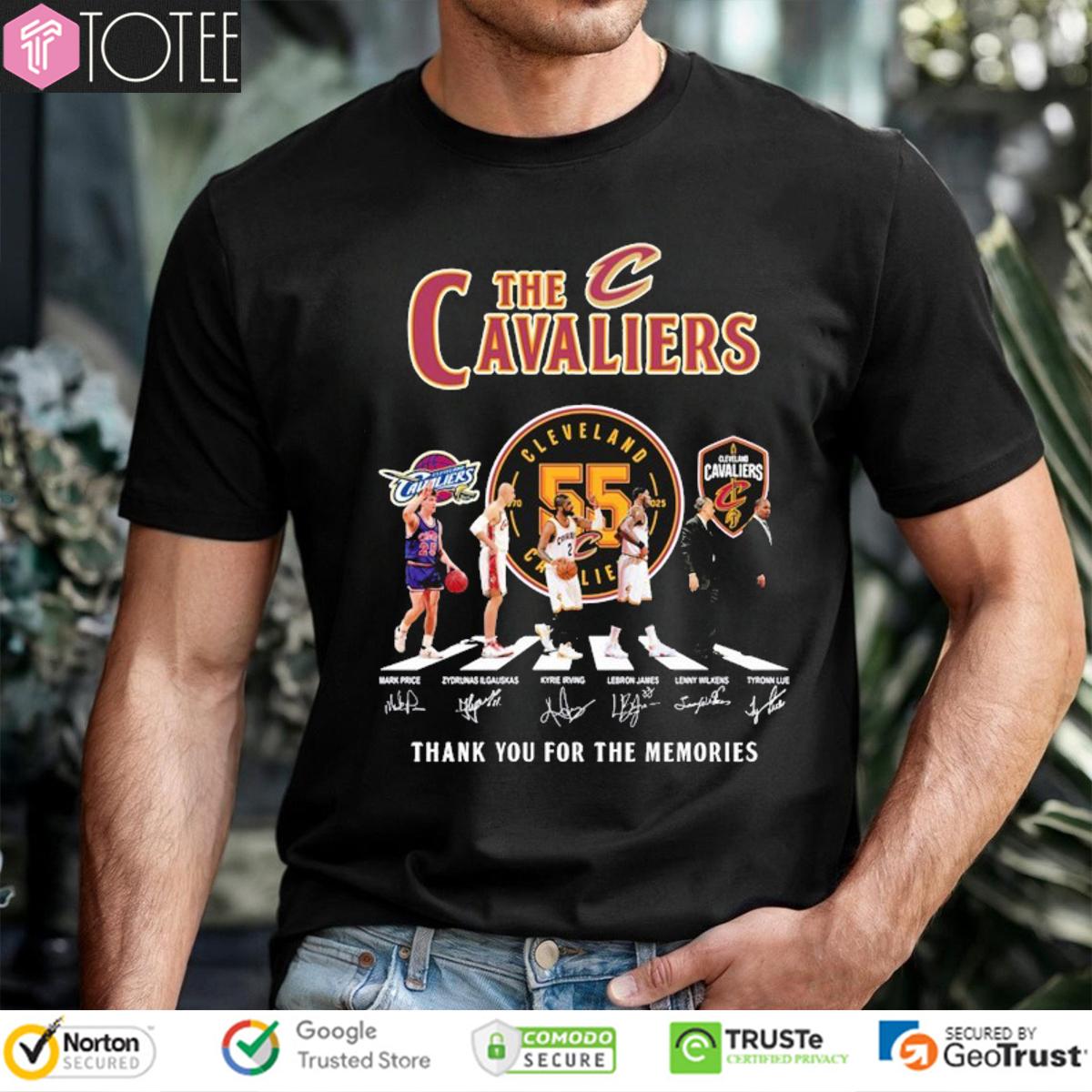 The Cleveland Cavaliers Abbey Road Signatures t-shirt