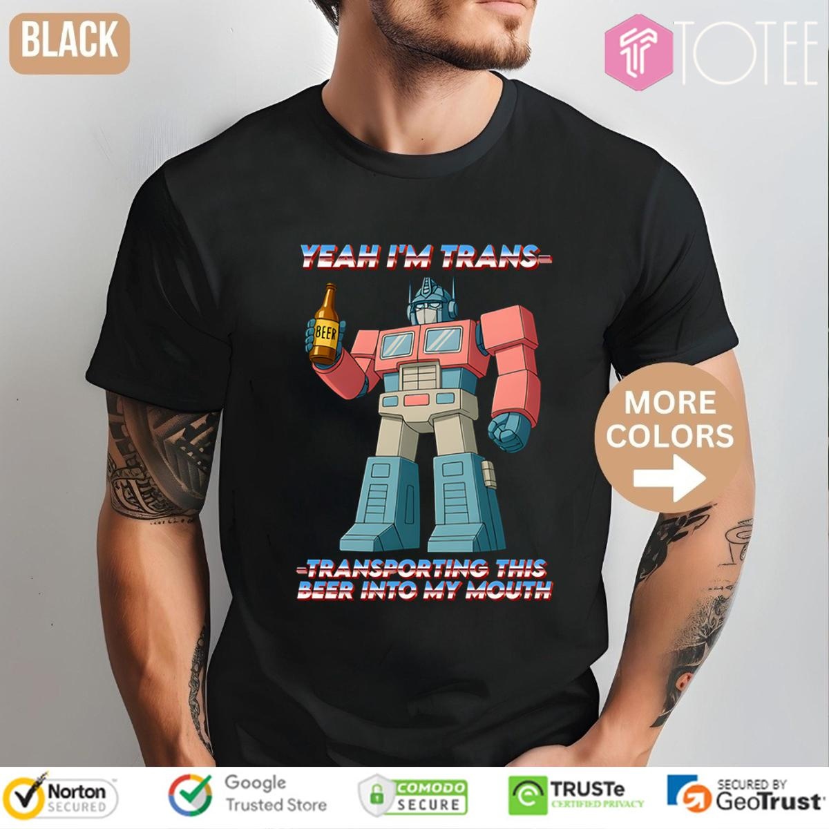 Optimus Prime Shirt: Ultimate Beer Transport Results!