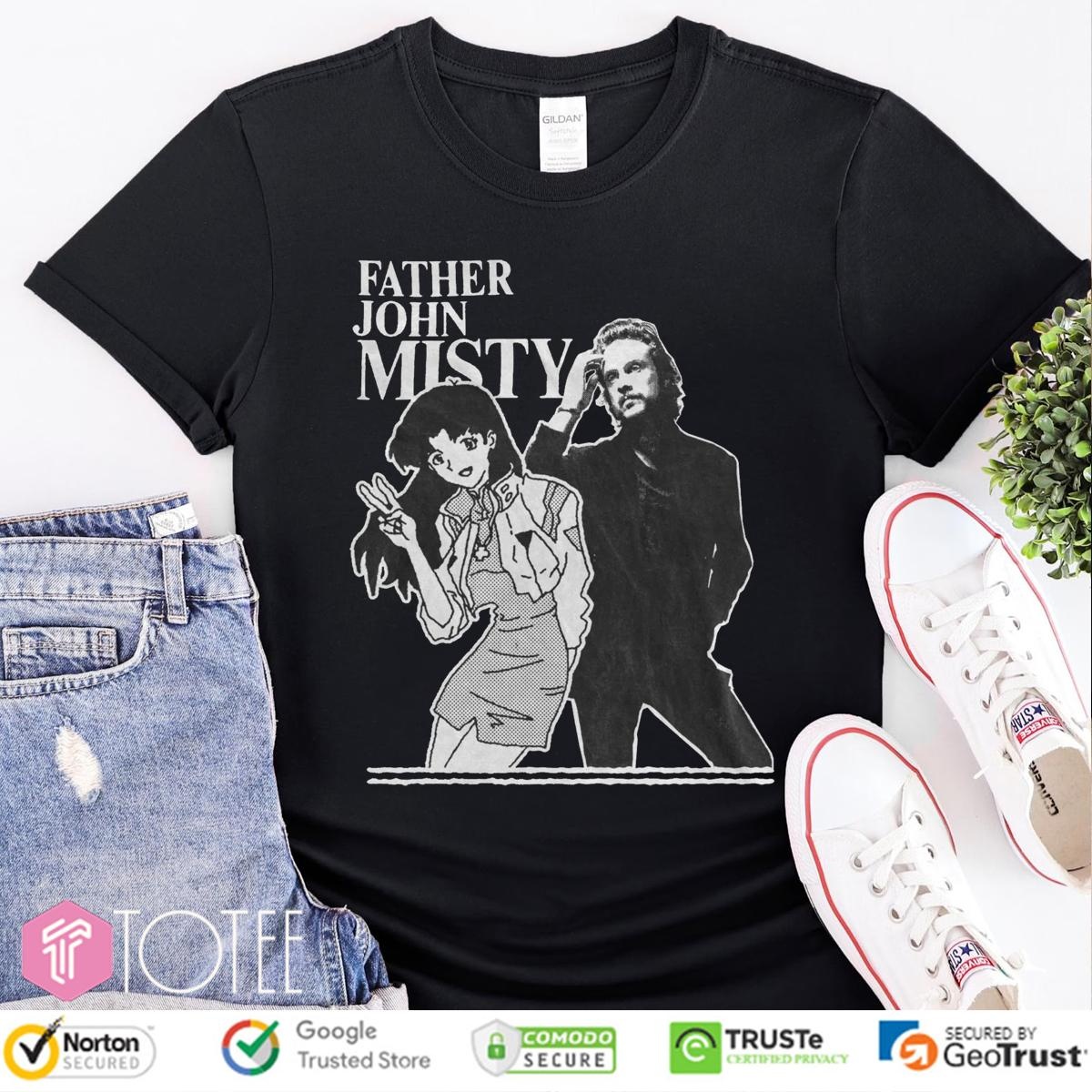 Father John Misty Misato Katsuragi Neon Genesis Evangelion T-shirt
