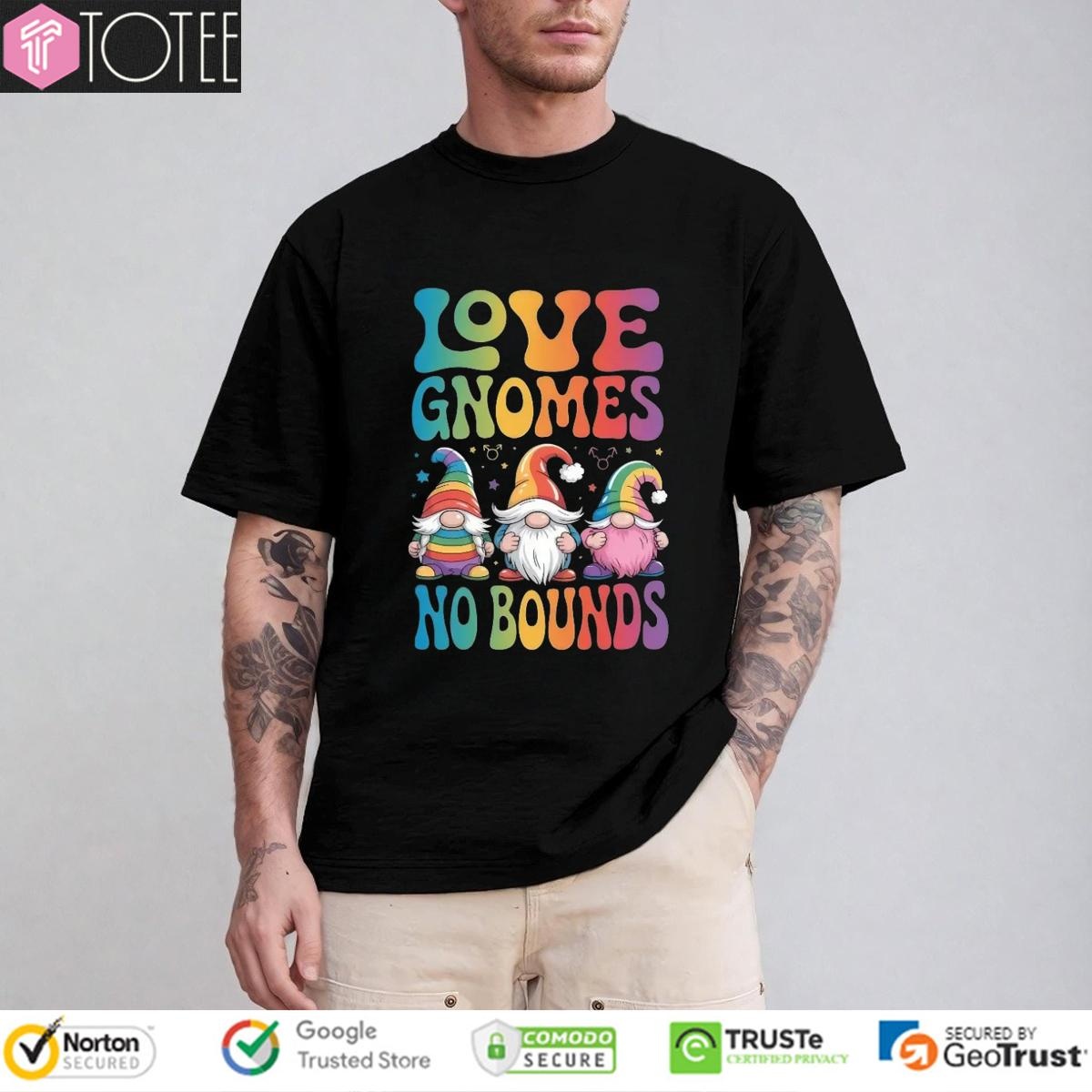 Lgbt Pride Love Gnome No Bounds T-shirt