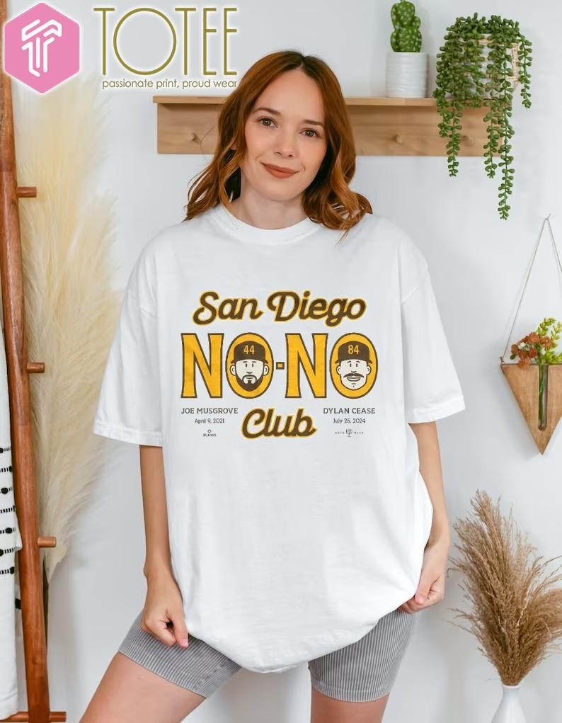 San Diego Padres Joe Musgrove And Dylan Cease No No Club T-shirt