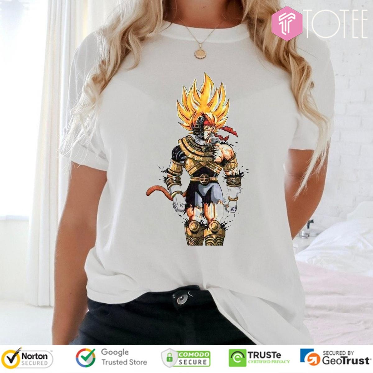 Super Saiyan Bardock Power Ranger Dragon Ball Fathers Day T-shirt