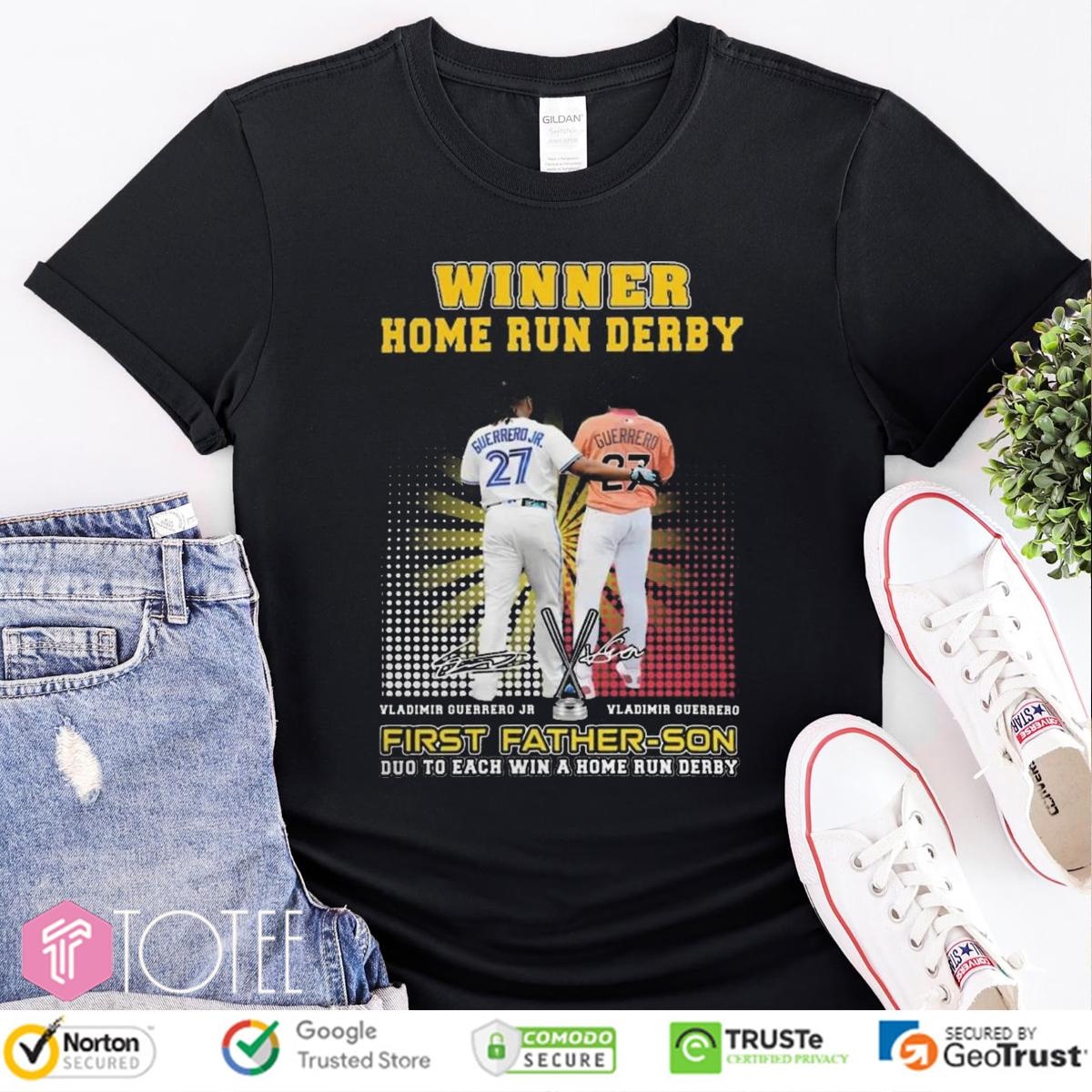 Winner Home Run Derby Vladimir Guerrero First Father Son Duo To Each Win T-shirt