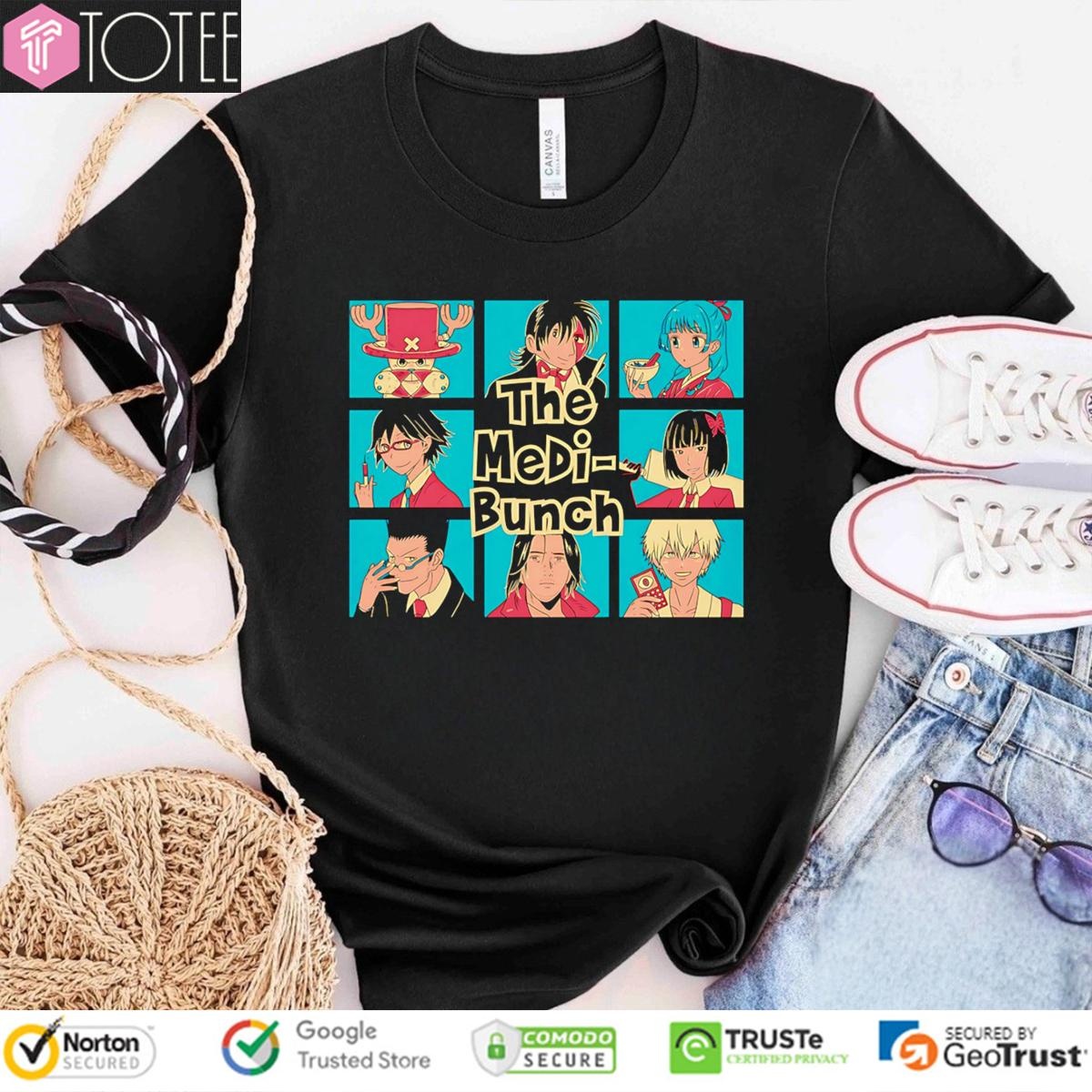 The Medi-Bunch Manga Characters T-shirt