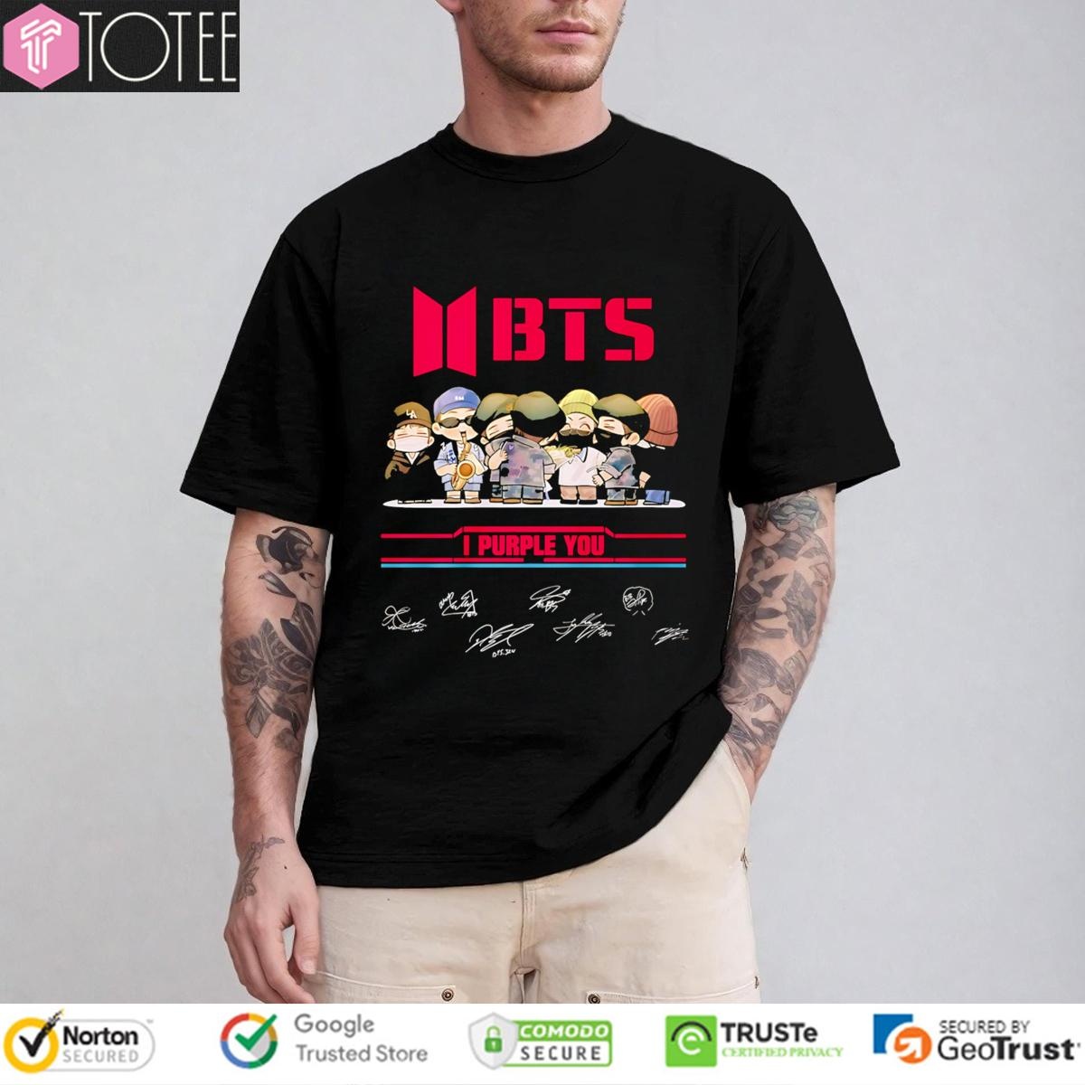 Bts Chibi I Purple You Signatures T-shirt