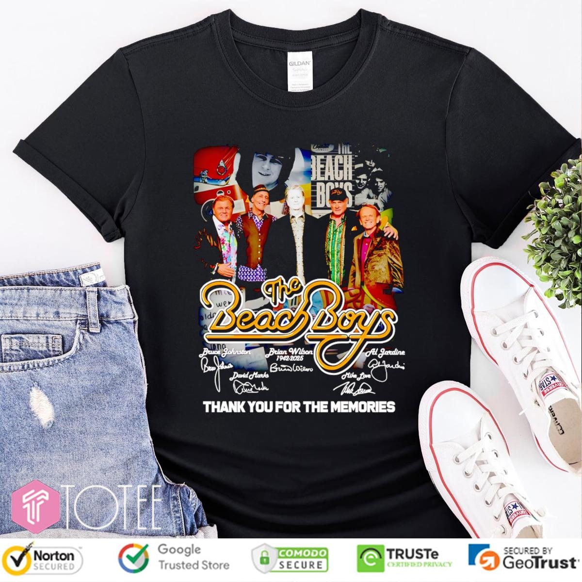 The Beach Boys Thank You For The Memories Signatures T-shirt