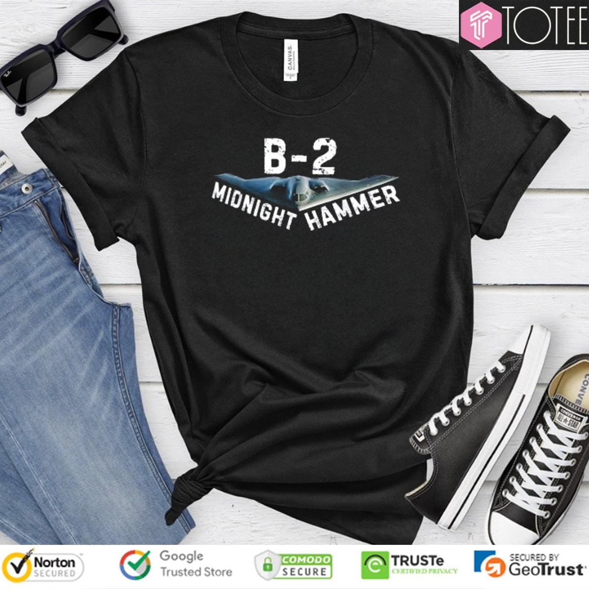 Midnight Hammer Military B2 Stealth Jet T-shirt